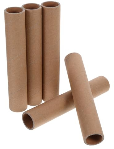 FUNOMOCYA 5 Pezzi Tubi Cartone Robusti Cilindri Carta per Spedizione Poster Progetti Artistici e Imballaggi Versatili Resistenti e Facili Trasportare