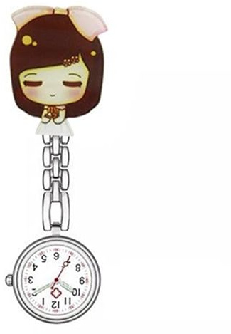 ZWTPGKRD Reloj de bolsillo de aleación ligera con función de fijación de clip fácil para médicos y enfermeras en entornos clínicos, médicos, personal, reloj de solapa, Hermosa enfermera