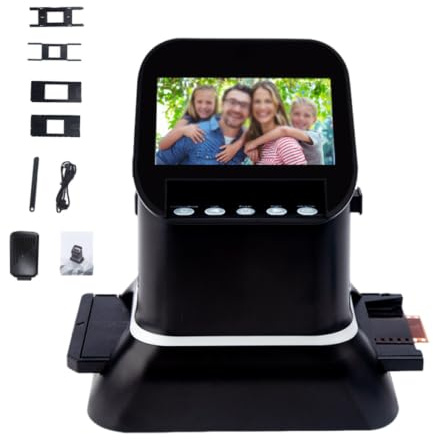 35mm Dia Scanner Hög Upplösning Film 120 | 35mm och 120 Format Diascanner, Hög Sensorupplösning, Autonom Apparat för Restaurering av Gamla Foton och Negativ