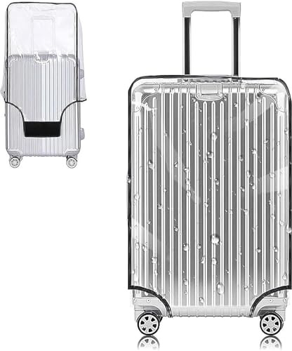 Yotako Clear PVC Suitcase Cover Protectors 24 Inch Luggage Cover for Wheeled Suitcase 24''