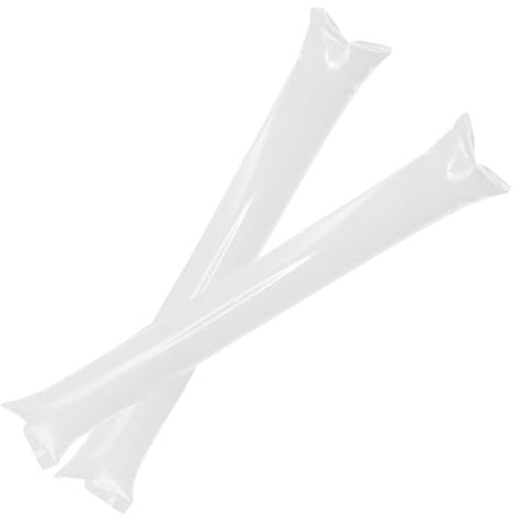 FUN FAN LINE Lot 100 Paires Bâtons de Frappe Gonflables Réutilisables. Bâtons de Fête ou d'Animation Bruyants pour Événements Sportifs et Célébrations. Cotillons et Accessoires d'Ambiance