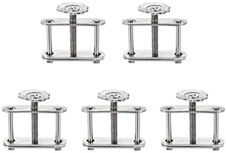 sourcing map Flow Control Tubing Clamps Adjustable Swivel Screw Compressor Hose Clamp for Lab 5Pcs