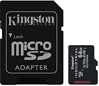 Kingston Industrial microSD - 64GB microSDXC Industrial C10 A1 pSLC Karte + SD-Adapter - SDCIT2/64GB
