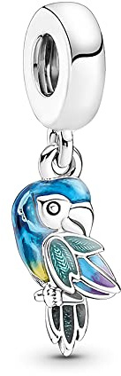 Rimgoris Charm de Plata de Ley 925 de para Pulseras de Mujer Collar Regalo Colgante Animal Loro