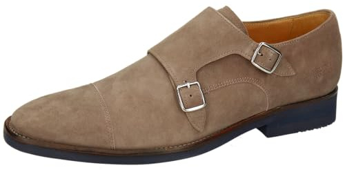 Melvin & Hamilton Men's Axel 1 Monk-Strap Loafer, Gray, 9 UK