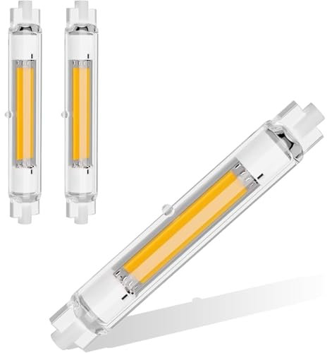 ZJZG Lampadina LED R7S 118mm Dimmerabile 30W, Equivalente a 300W Alogene, Bianco Naturale 4500K 3000LM, Nessun Sfarfallio, Illuminazione Fascio 360°, 2 Pezzi