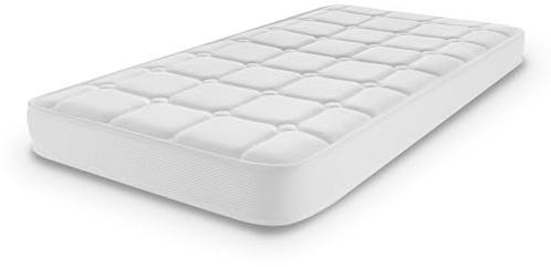 Naturalex - Colchón Cuna 120x60 cm Baby Altura 12 cm - Visco Suave + HR Ergonómico para Bebés - Transpirable, Seguro, Antiasfixia, Reversible - Certificado Oeko-Tex - Luxury