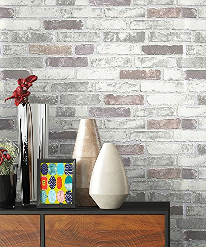 NEWROOM Steintapete Tapete grau Mauer Stein Modern Vliestapete Vlies moderne Design 3D Optik Steintapete Ziegelstein Backstein Mauerwerk Klinker Loft inkl. Tapezier Ratgeber