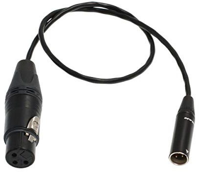 BMPCC Câble audio TA3M vers microphone XLR 3 broches pour Blackmagic Design Pocket Cinema Camera 4K (80 cm)