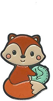 Cute Stitching Fox Enamel Needle Minder