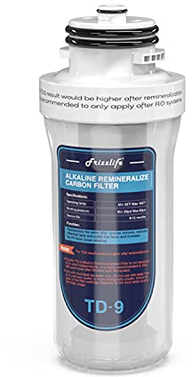 Frizzlife TD-9 ersättningsfilterpatron för TD-9, remineraliserande alkalisk vattenfilterpatron
