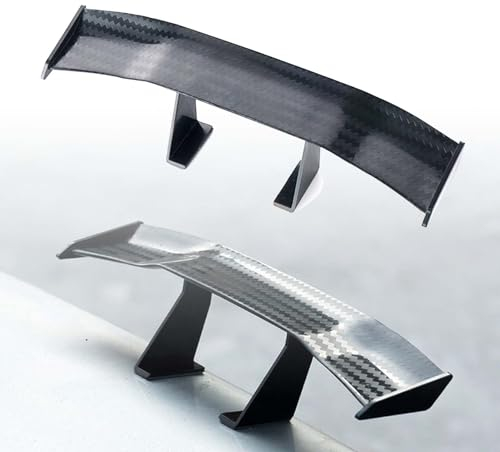 SVOCK 2 Stück Universal Auto Mini Spoiler Wing, Mini Spoiler Auto Zum Kleben, Mini Heckspoiler 17cm, Universal Auto Heckflügel-Dekoration, Fahrzeugstabilität Auto Tuning Spoiler