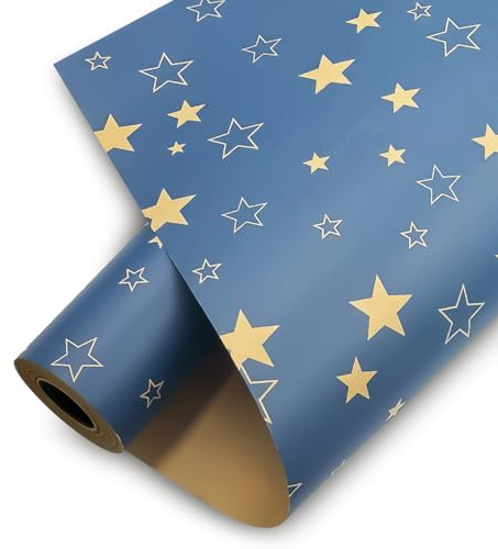 Omslagspapper, 95 cm x 12 m barn återvinningsbart presentpapper för födelsedag baby shower fest festlig