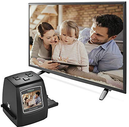 SENECESLI 35mm Film Scanner with 2.4 TFT Color LCD Display, Convert Film & Slide to Digital JPEG, 14/22MP, Color