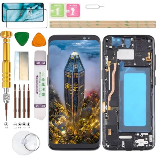 Gadget Troops (Incell) LCD-Display-Baugruppe für Samsung Galaxy S8 G950F, SM-G950U, G950U1, G950FD, G950W, G950A, G950P, G950T, G950V, G950N, SC-02J, SCV36 Bildschirm-Ersatz-Kit (Schwarz)