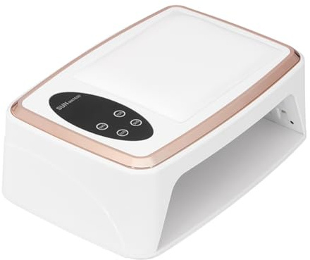 Vocdikficy Secador de Uñas de 380 W, Lámpara UV para Secador de Uñas de 90 LED para Curar el Esmalte de Uñas en Gel, Detección de Movimiento, Manicura y Pedicura, Enchufe Europeo