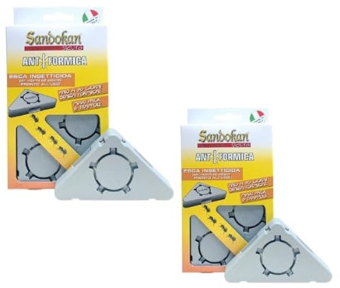 Multi Pack 6 Pezzi Trappole Anti Formiche con Gel Insetticida Pronto all’Uso – Esca Attraente per Eliminazione Rapida Formiche Casa Giardino (2)