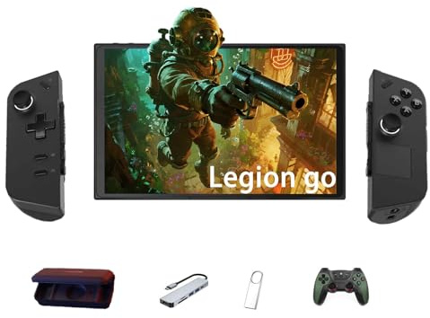 Lenovo Legion Go, The Ultimate Flexible Handheld Gaming Consoles (Steam OS), 16GB Ram 1TB SSD, 8.8 WQXGA IPS Color Touch Screen 144hz Display, AMD Ryzen Z1 Extreme CPU, with 4-in-1 Kit