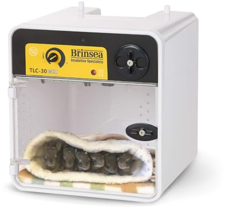 Brinsea TLC-30 Eco Portable Bird Brooder & Recovery Incubator, Compact Design Heating & Temperature Control Pet Brooder for Birds, Newborn Puppies, Kittens, and Other Small Animals