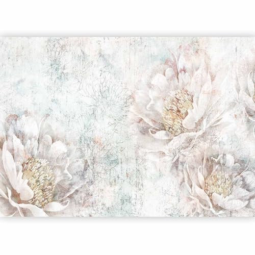murando Fotomurales Flor 350x256 cm XXL Papel pintado tejido no tejido coración Pared corativos Murales morna Diseno Fotográfico planta Floral Vintage bosquejo b-C-10101-a-a