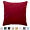 Twinzen Kissenbezug 80x80 aus 100% Baumwoll-Jersey 150 g/qm - Burgund - Mit Reißverschluss Kissenbezüge 80 x 80 cm - Kissenhülle Öko Tex Zertifiziert - Ultra weich und atmungsaktiv