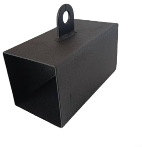 Gettimore Blocco per presa della mano, attrezzo per allenare la forza delle dita in ferro, per sollevamento pesi, arrampicata e ginnastica, nero, 4 x 8 cm (8 x 8 cm)
