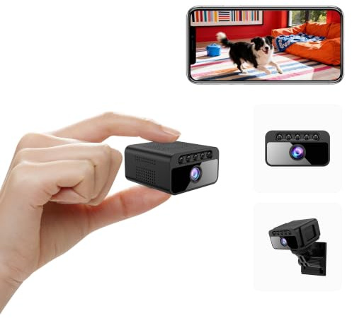 AOBOCAM Camera Espion WiFi 4K avec Cloud – Caméra de Surveillance Intérieure sans Fil (128, Go)