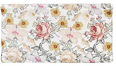 SH-RuiDu Wickelauflagenbezug, superweich, atmungsaktiv, Blumenmuster, Wickelauflage, Bezug für Babys, Jungen, Mädchen (Blumen)