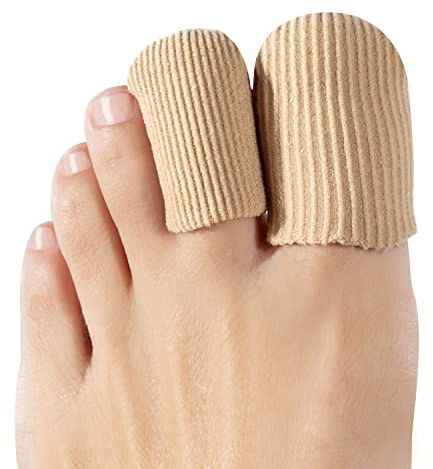 Sumiwish Zehenkappenschutz, 10er-Pack Stoffschutz für geschlossene Zehenoberfläche mit weichem Gelfutter, Zehenschutzkappen verhindern Blasen, Hornhaut und Hühneraugen…