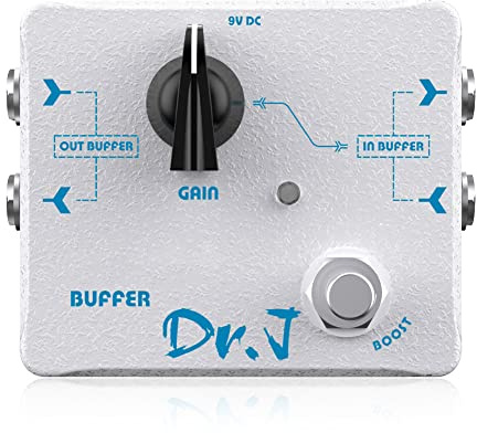 JOYO Effetto a pedale buffer con doppio buffer integrato e pedale funzione boost per chitarra elettrica design bypass basso (edizione alta D57)