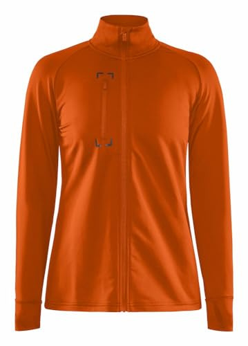 Craft ADV EXPLORE LIGHT MIDLAYER | Mellanlager dam XXL | Tart | tunt, elastiskt och funktionellt material | Med tumhål | Sportjacka dam | Lätt jacka dam