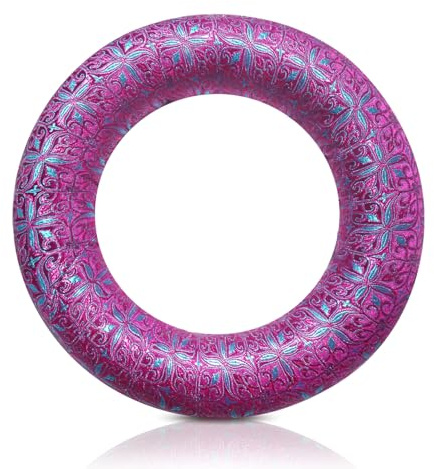 UPCEED Singing Bowl Cushion for Crystal & Tibetan Singing Bowls, Crystal Bowl Cushions Rings for Meditation, Sound Healing and Sound Bowls Accessories(DeepMagenta,6.7 Inch)