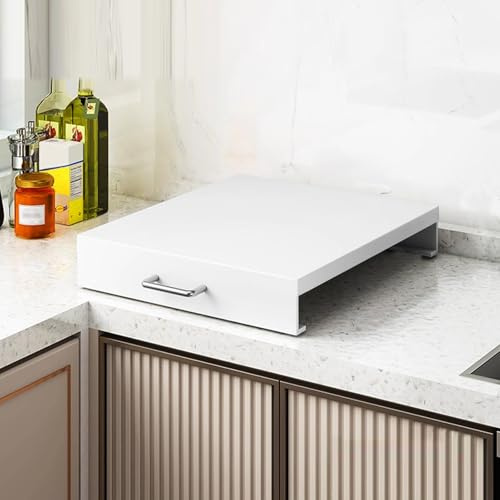 Cubre Encimera Gas con Asa, Protector Cocina Gas, Cubre Encimera para Cocinas de RV, Hornos Y Fregaderos de Cocina(White,35x45x9cm/14x18x3.5in)