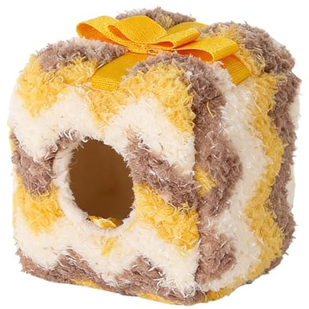 Lit Petits Animaux | Nid Doudou Fermé Chaud Et Moelleux - Lit Hivernal Chaud Et Douillet Pour Hamster - Pour Intérieur Extérieur Maison Chinchilla Furet Souris Oiseaux Hérisson Ours Doré Lapin