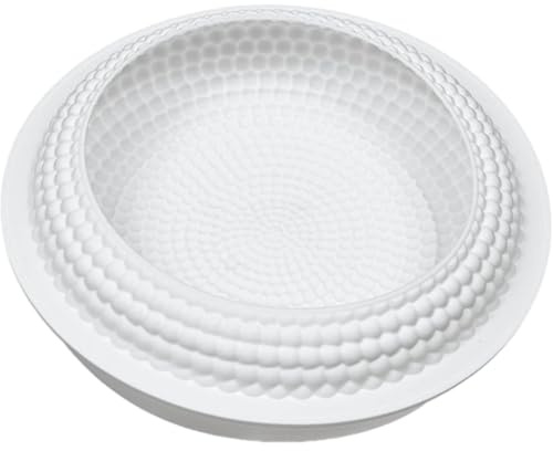 Hbbgdiy Stampi per torta mousse con perline rotonde, stampo in silicone antiaderente per dolci e dessert francesi, facile rilascio e riutilizzabile