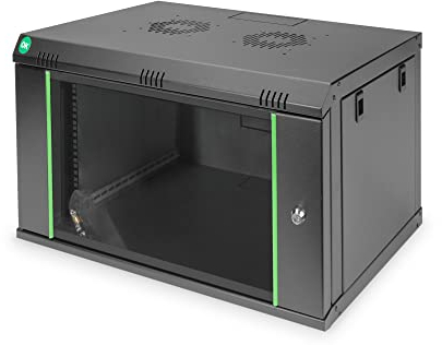 DIGITUS Armadio di rete - Rack 19 pollici - 7U - Montaggio a parete - Profondità 450mm - Carico 60kg - Serie Dynamic Basic - Nero