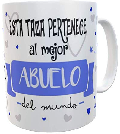 SAQUITOMAGICO Esta Taza Pertenece al Mejor Abuelo del Mundo!!!!.-Taza Regalo para Esa Persona Especial Que Tanto Quieres (Abuelo)