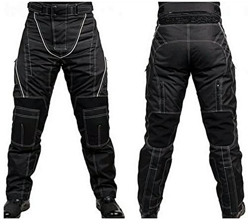 l&j Motorradhose mit Protektoren Herren Textil Motorrad Jacke Roller Chopper (6XL)