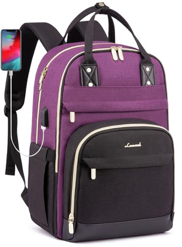 LOVEVOOK Laptop Backpack 17 inch Large Rucksack Bag for Women with USB Port