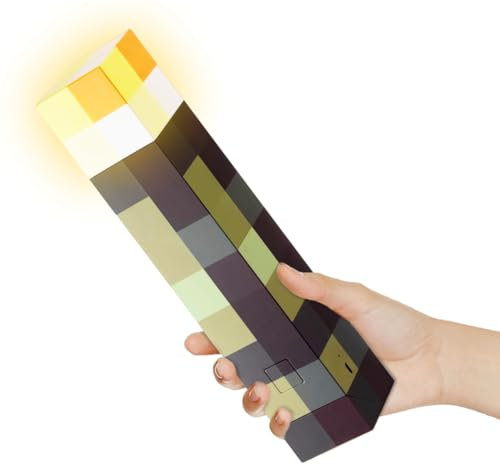 EUBSWA Lamp Torch Wall Lamp 28cm, Night Lamp Rechargeable LED Lights, Hand/Wall Mount Lighting Gifts for Children, Yellow