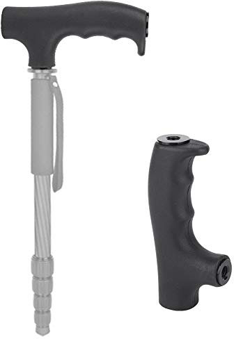 Mango monopié, Mango monopié Negro de plástico, Accesorio de fotografía para Poste de Senderismo atornillado de 3/8 Pulgadas para fotografía al Aire Libre Senderismo