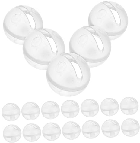 YARNOW 30pezzi Palline Sonaglio Trasparenti Inserti per Bambole di Ricambio per Giocattoli Sonagli per Artigianato Accessori per Riparazione di Sonagli