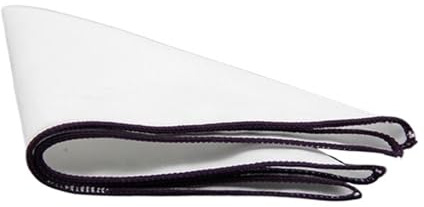 Väska för män, fyrkantig bomullshandduk för män, 3 delar, vit ficka, festbal, semester, hankies 23 cm