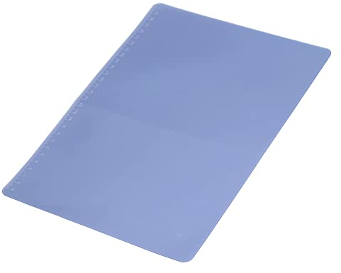 Pssopp Schreibunterlage Kunststoff-Schreibtischunterlage Klare Löschpapier-Schutzunterlage für Klassenzimmer, Büros, Restaurants, Arztpraxen(Blau)