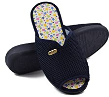 COZSERIES Zapatillas de Casa Mujer | Calzado Anatómico Verano con Rejilla Transpirable | Sandalias de Cuña con Punta Abierta | Suela de Caucho Antideslizante | Fabricado en España | Tallas 35 a 41