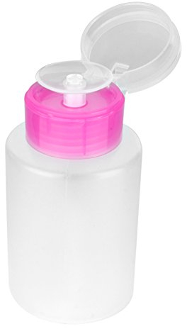 60/150 Ml Rengöringsflaska Genomskinlig Flaska, Tryck Ner Tom Låsbar Pumpdispenserflaska För Nagellack Och Sminkborttagning. Tom Pumpdispenserbehållare