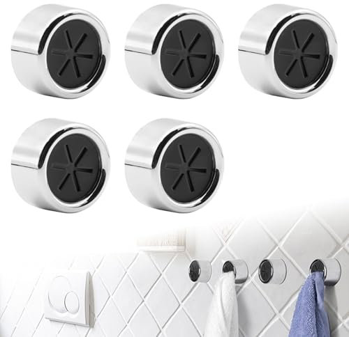 AstraGlam 5 pezzi portasciugamani – accessori da campeggio senza foratura, gadget da campeggio, accessori da cucina, roulotte e accessori per camper, pratici gadget per casa e cucina