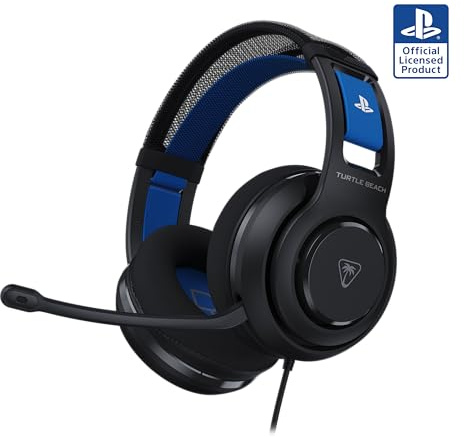 Turtle Beach Atlas 200 Black Wired Gaming Headset for PS5 and PS4 - officially licensed for PlayStation