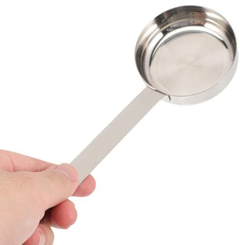 FACAIIO Cuchara de salsa para pizza y salsa de tomate con diseño de fondo plano y medición de onzas para untar uniformemente