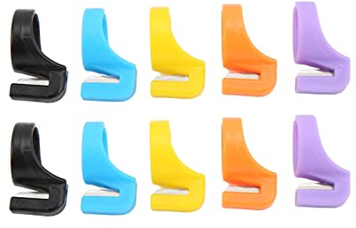 Ringskärare, design av delad kniv, plasttrådsskärare, för sömnad av stickning och broderi, 10 st olika färger